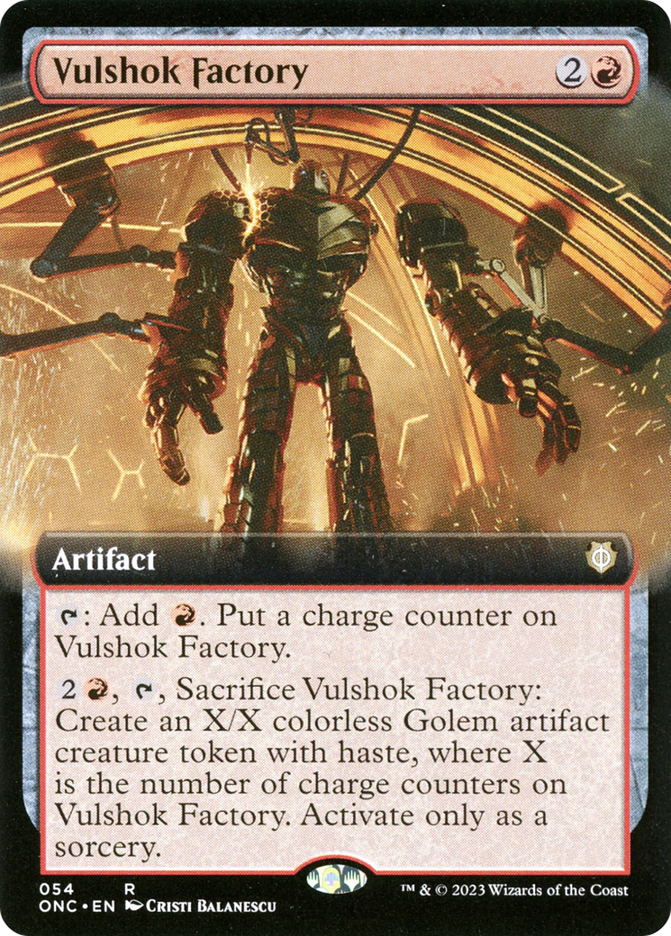 Vulshok Factory (Extended Art) [Phyrexia: All Will Be One Commander] Foil