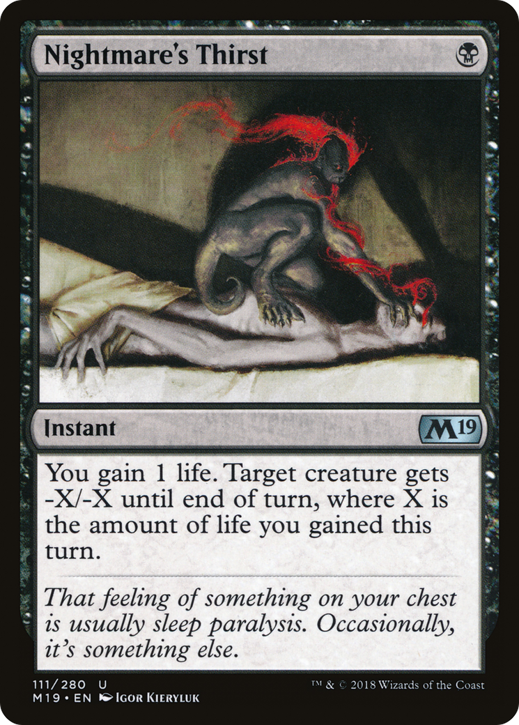 Nightmare's Thirst [Core Set 2019] Foil