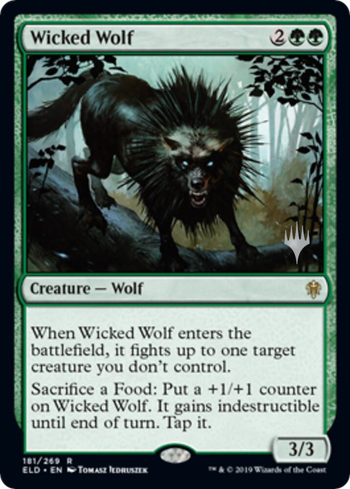 Wicked Wolf 181p/152 (Promo Pack: Throne of Eldraine) 