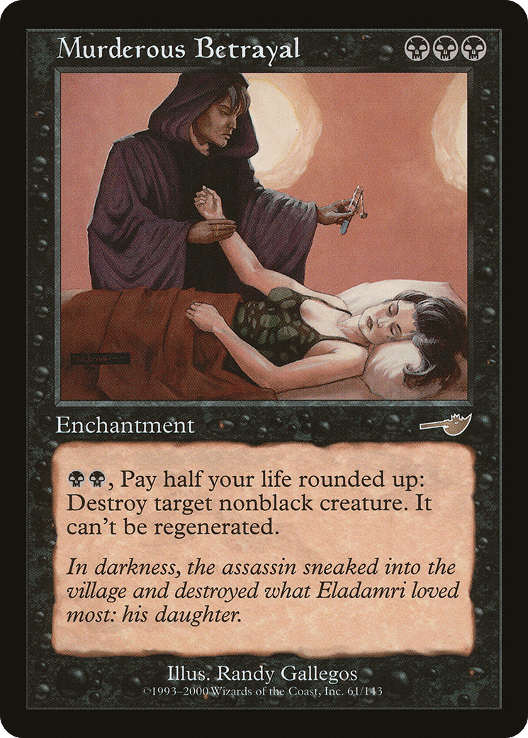 Murderous Betrayal [Nemesis] Foil
