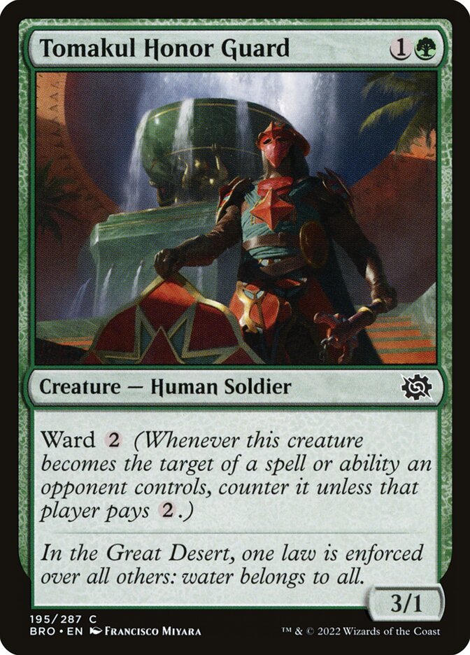 Tomakul Honor Guard 195/287 (The Brothers' War)  - Foil
