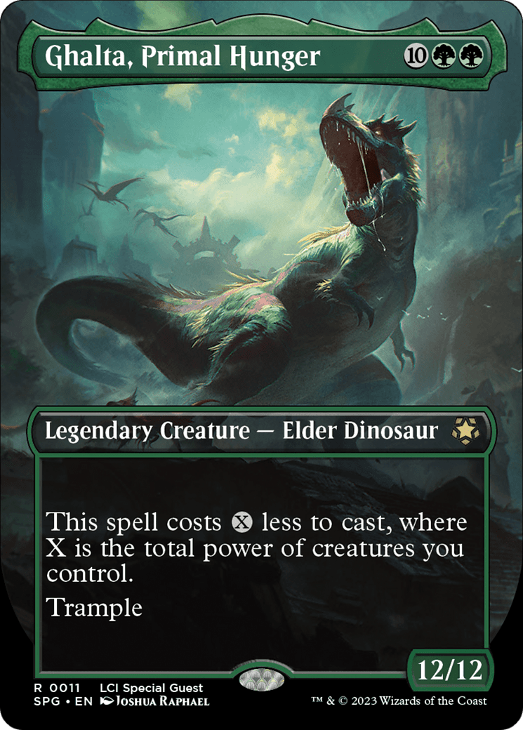 Ghalta, Primal Hunger (Borderless) [The Lost Caverns of Ixalan Special Guests]