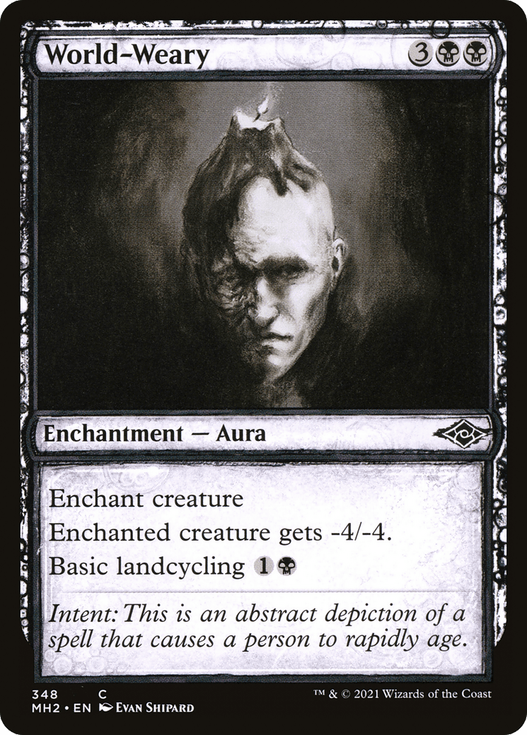 World-Weary (Sketch) [Modern Horizons 2] Foil