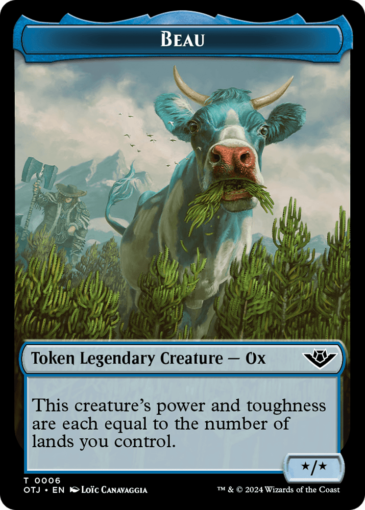 Beau (TOTJ-006) - Outlaws of Thunder Junction Tokens