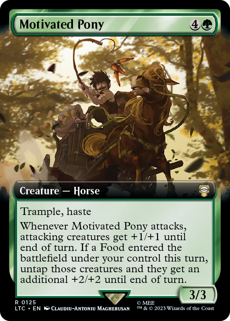 Motivated Pony (Extended Art) [The Lord of the Rings: Tales of Middle-Earth Commander] Foil