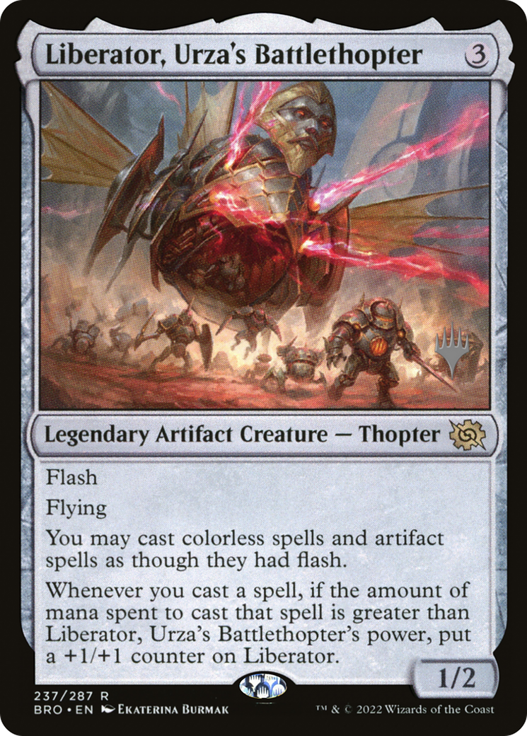 Liberator, Urza's Battlethopter (Promo Pack) [The Brothers' War Promos] Foil