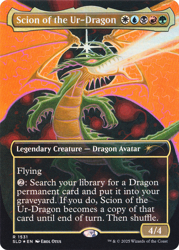 Scion of the Ur-Dragon (Rainbow Foil) (1531) [Secret Lair Drop Series]  Foil