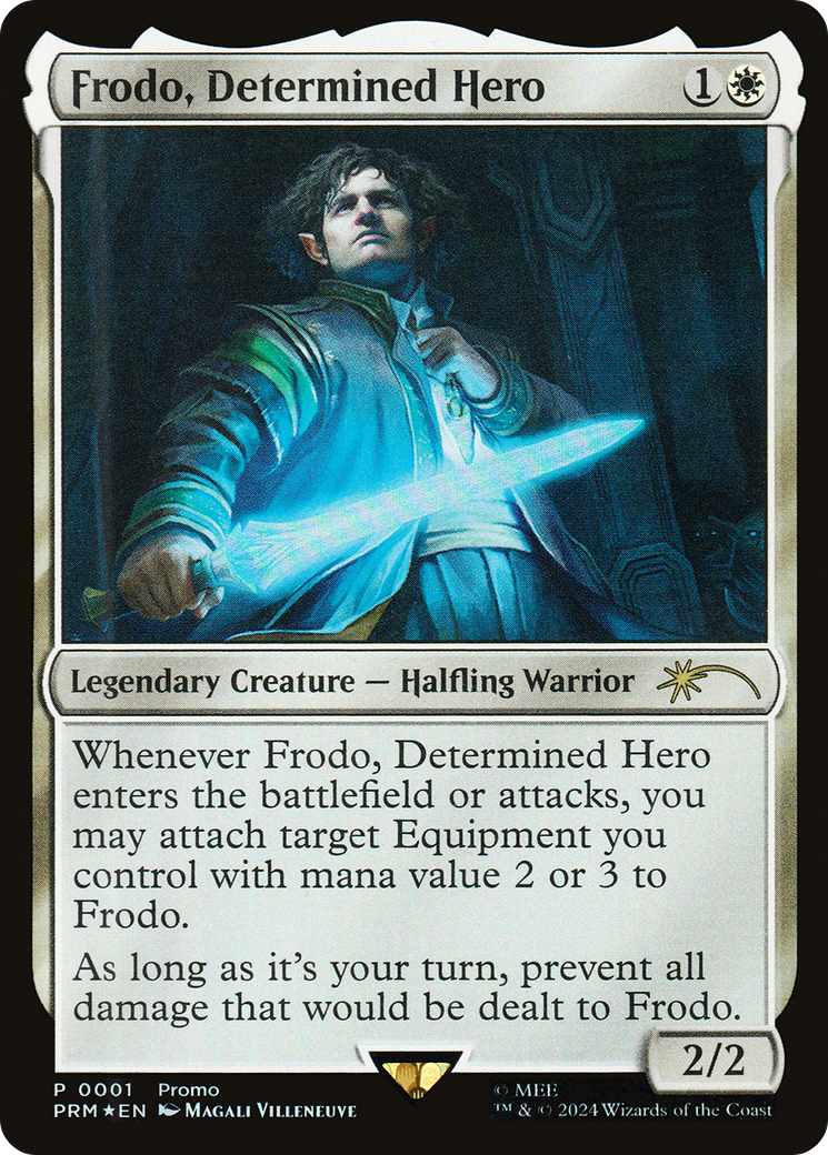 Frodo, Determined Hero (PLTC-001) - Tales of Middle-earth Deluxe Commander Kit Foil
