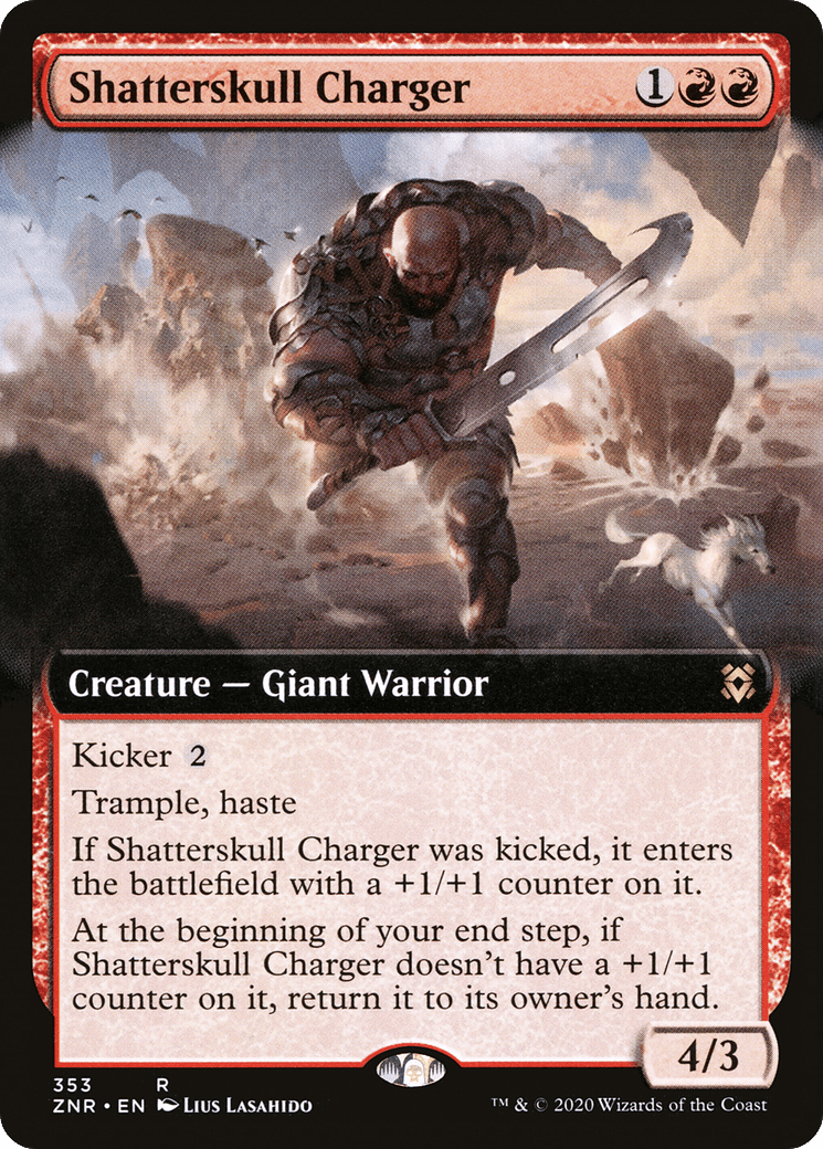 Shatterskull Charger (Extended Art) [Zendikar Rising] Foil