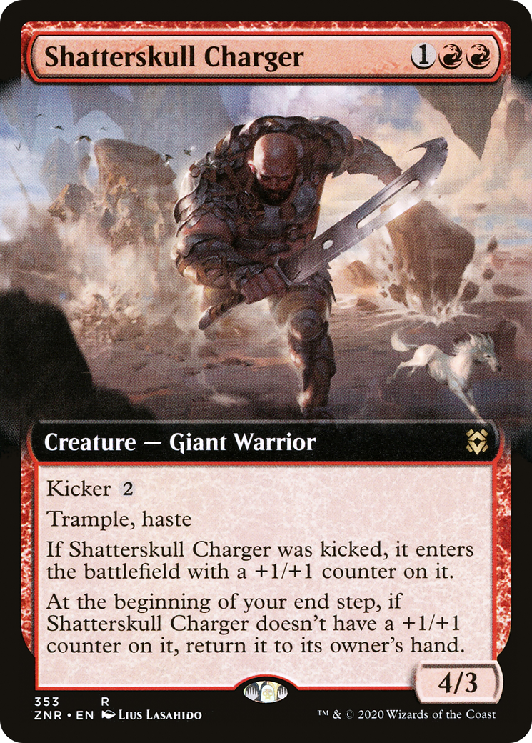 Shatterskull Charger (Extended Art) [Zendikar Rising] Foil