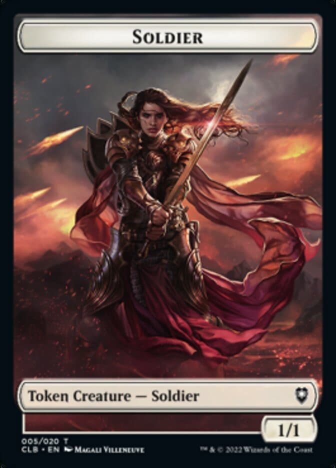 Treasure // Soldier Double-Sided Token [Commander Legends: Battle for Baldur's Gate Tokens] Foil