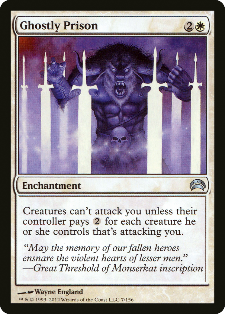 Ghostly Prison (007) [Planechase 2012]  Foil
