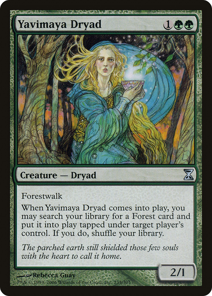 Yavimaya Dryad [Time Spiral] Foil