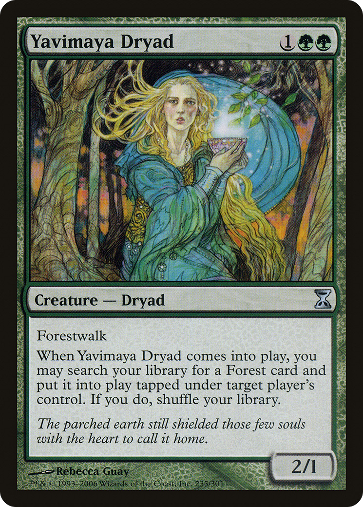 Yavimaya Dryad [Time Spiral] Foil