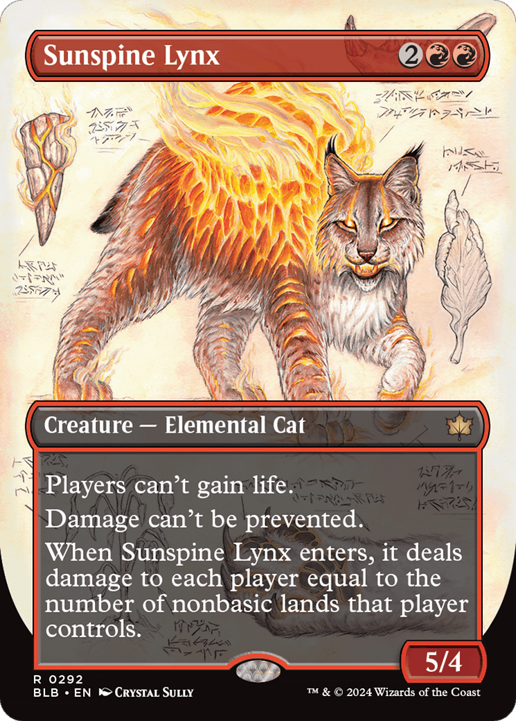 Sunspine Lynx (Borderless) [Bloomburrow] Foil