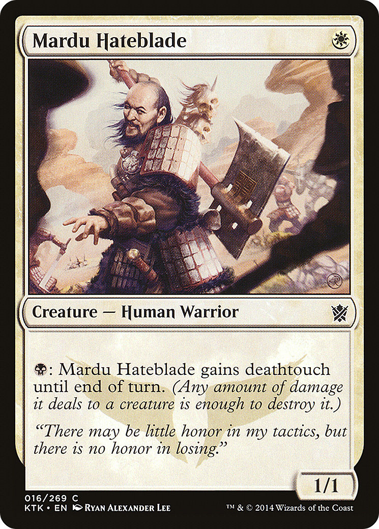 Mardu Hateblade [Khans of Tarkir] Foil