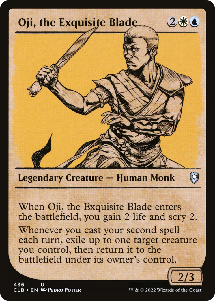Oji, the Exquisite Blade (Showcase) [Commander Legends: Battle for Baldur's Gate] Foil
