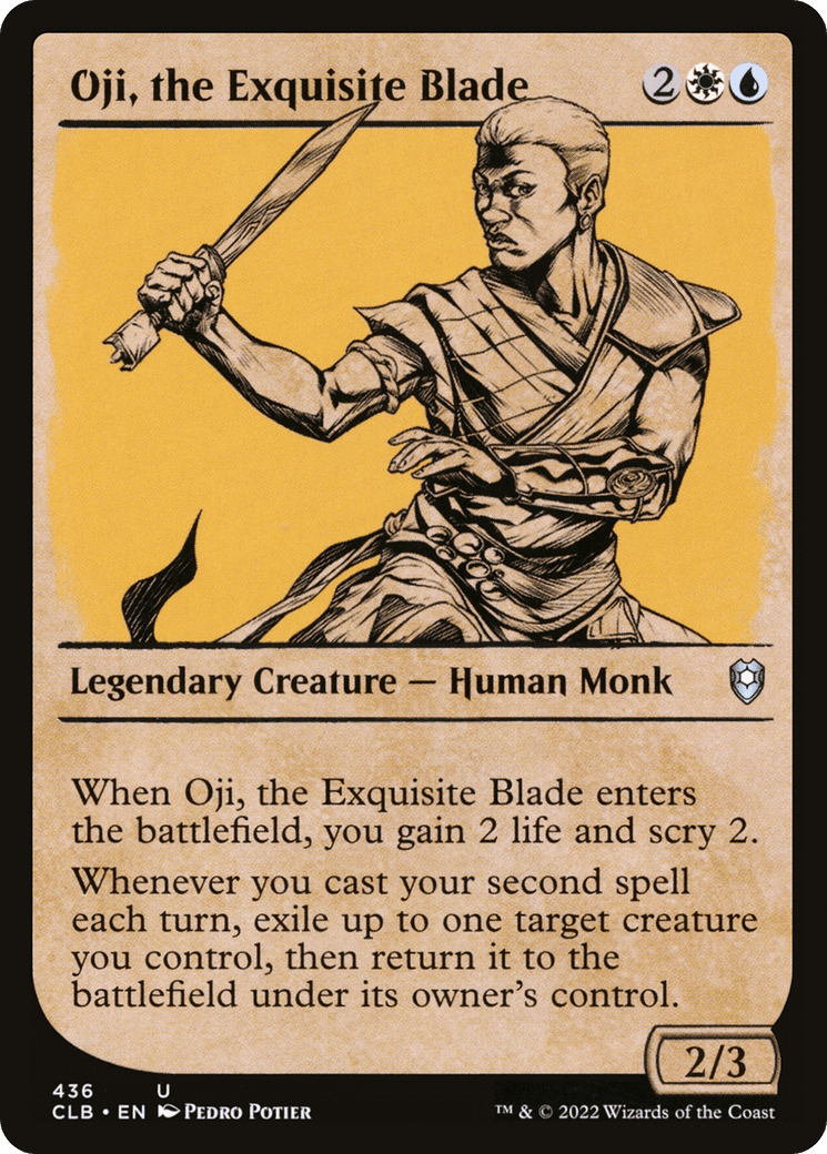 Oji, the Exquisite Blade (Showcase) [Commander Legends: Battle for Baldur's Gate] Foil