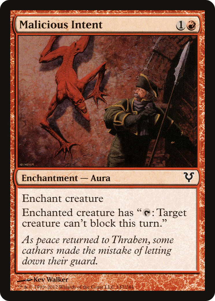 Malicious Intent [Avacyn Restored] Foil
