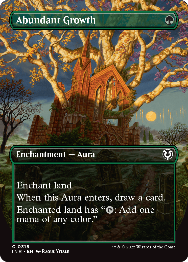 Abundant Growth (Borderless) (-315) [Innistrad Remastered]  Foil