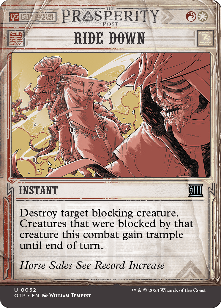 Ride Down [Outlaws of Thunder Junction: Breaking News] Foil
