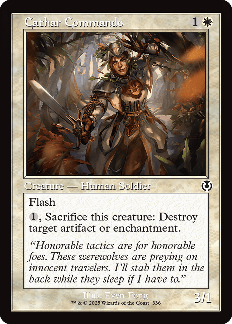 Cathar Commando (Retro Frame) (-336) [Innistrad Remastered]  Foil