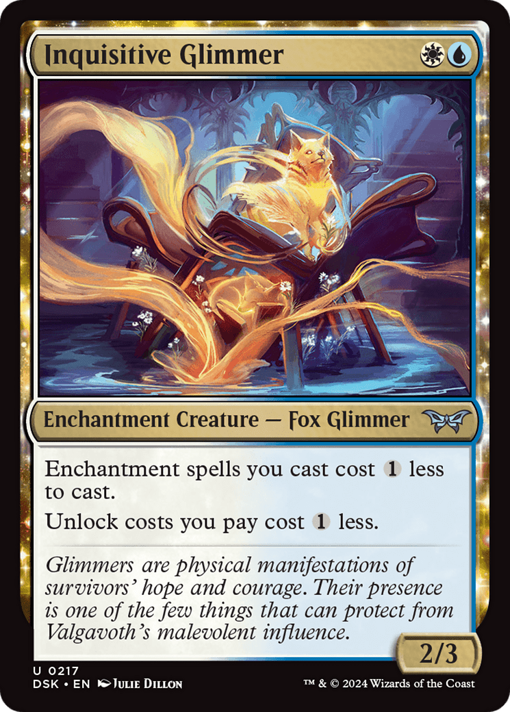 Inquisitive Glimmer [Duskmourn: House of Horror] Foil