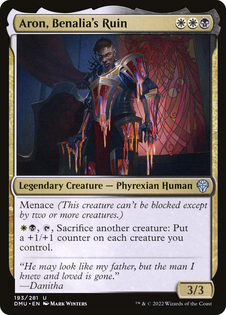 Aron, Benalia's Ruin [Dominaria United] Foil