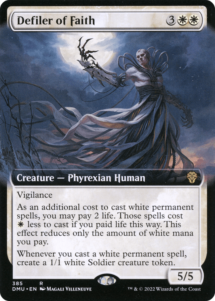 Defiler of Faith (Extended Art) [Dominaria United] Foil