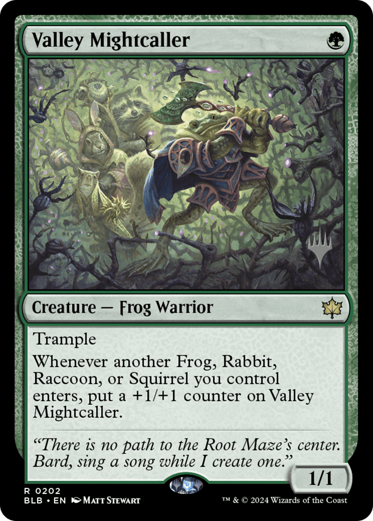 Valley Mightcaller (Promo Pack) [Bloomburrow Promos]