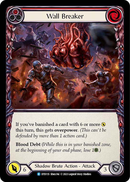 Wall Breaker (Red) [DTD115] (Dusk Till Dawn)  Rainbow Foil