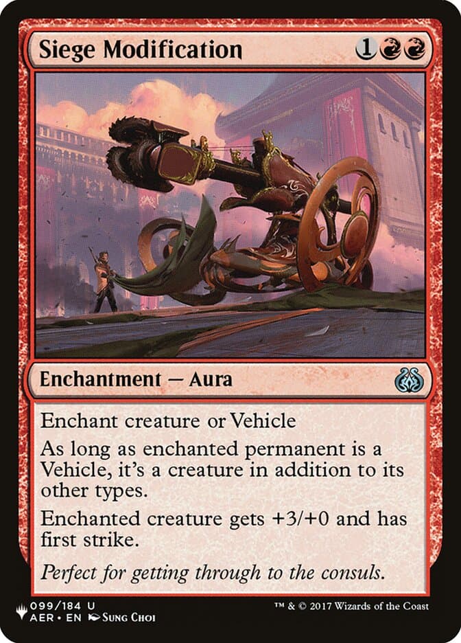 Siege Modification |  (AER-99) [The List]