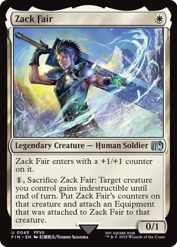 Zack Fair |  Foil (045) [FINAL FANTASY]
