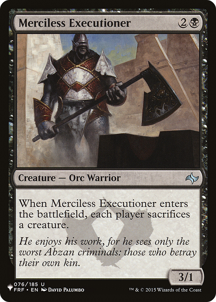 Merciless Executioner |  (FRF-76) [The List]