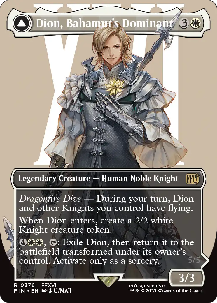 Dion, Bahamut's Dominant (Borderless) (376) [FINAL FANTASY]