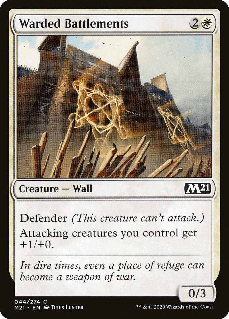 Warded Battlements [Core Set 2021] Foil