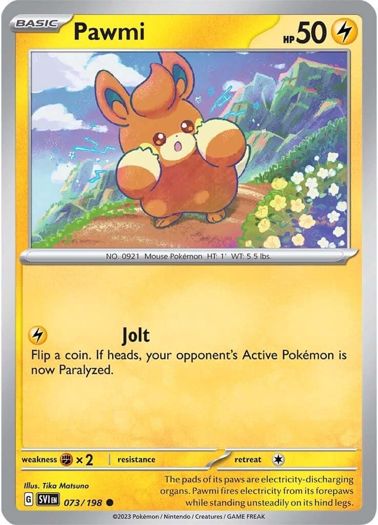Pawmi 073/198 - SV01 Scarlet & Violet Base Set Reverse Holofoil