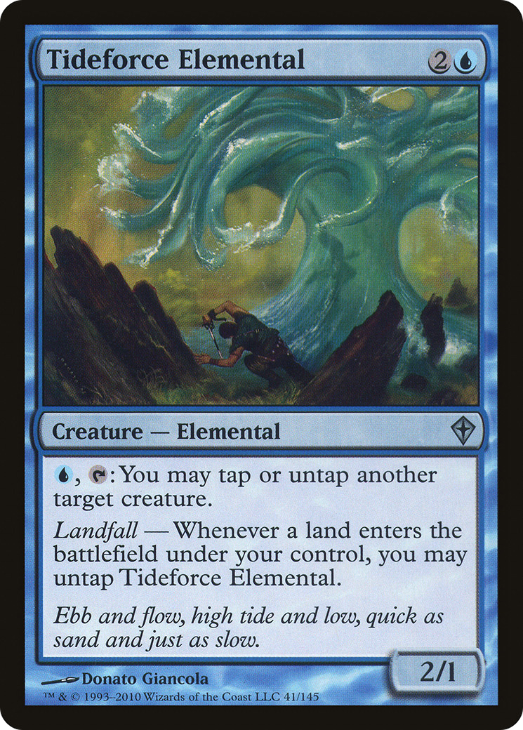 Tideforce Elemental [Worldwake] Foil