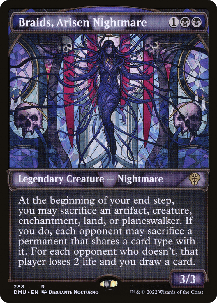 Braids, Arisen Nightmare (Showcase) [Dominaria United] Foil