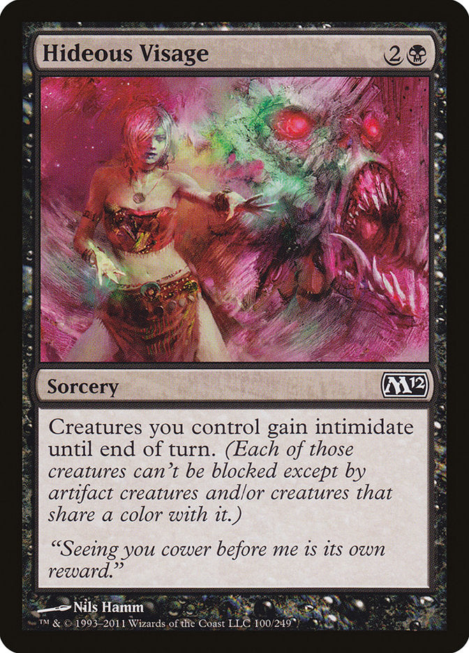 Hideous Visage 100/249 (Magic 2012 (M12)) 
