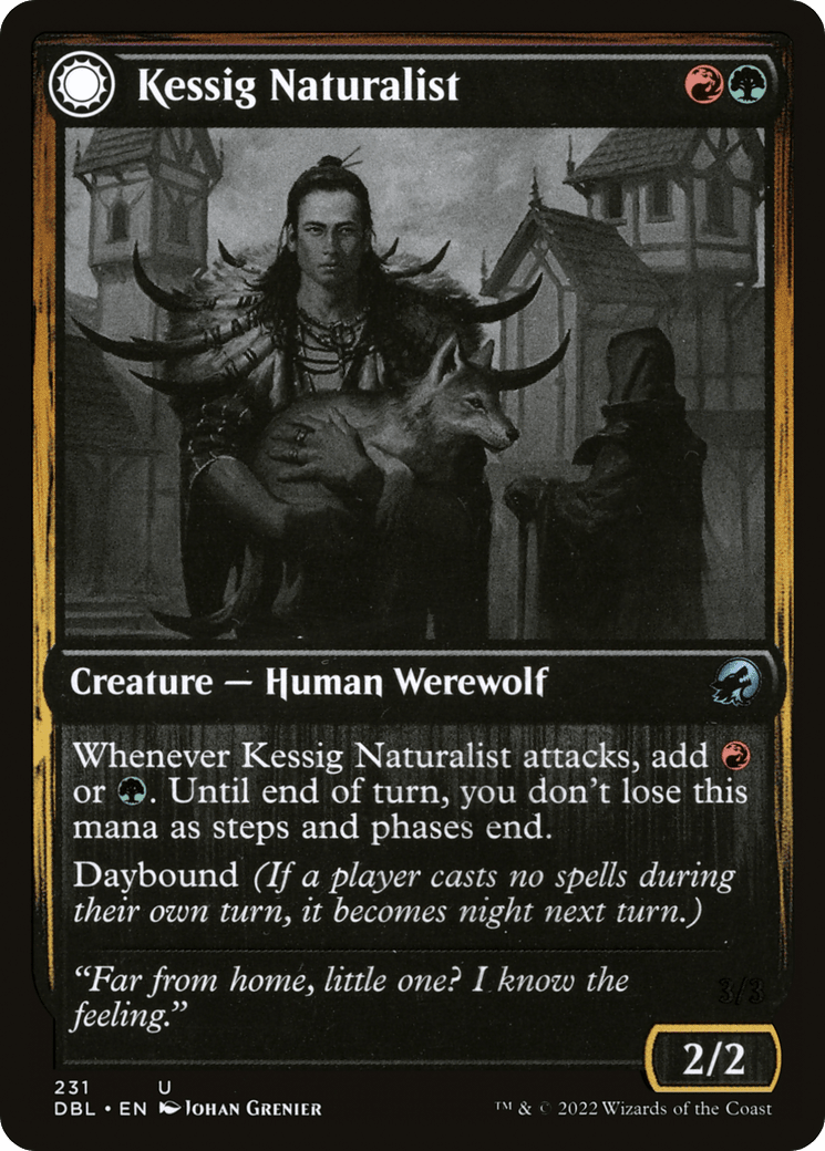 Kessig Naturalist // Lord of the Ulvenwald [Innistrad: Double Feature] Foil