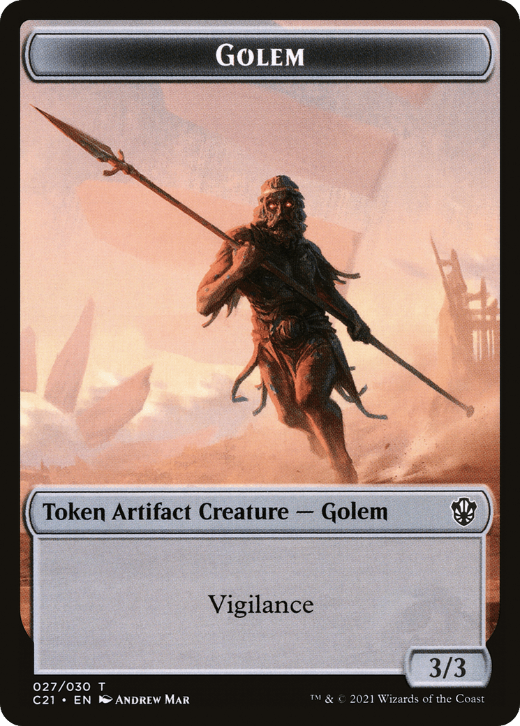Golem (TC21-027) - Commander 2021 Tokens