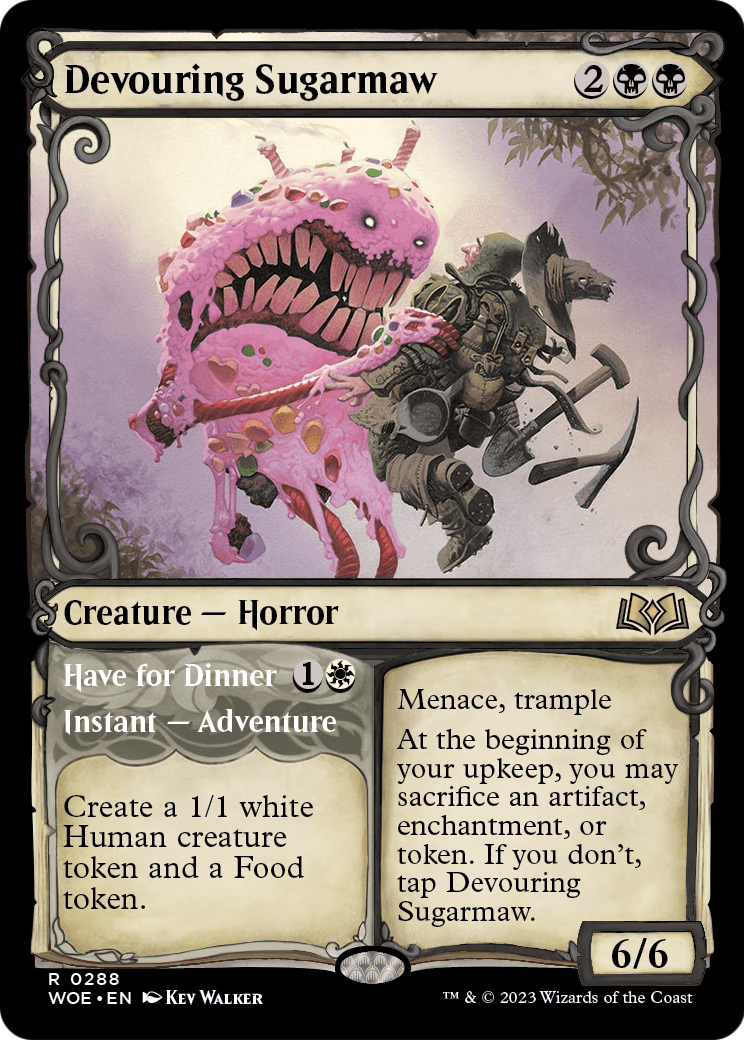 Devouring Sugarmaw // Have For Dinner (Showcase) [Wilds of Eldraine] Foil