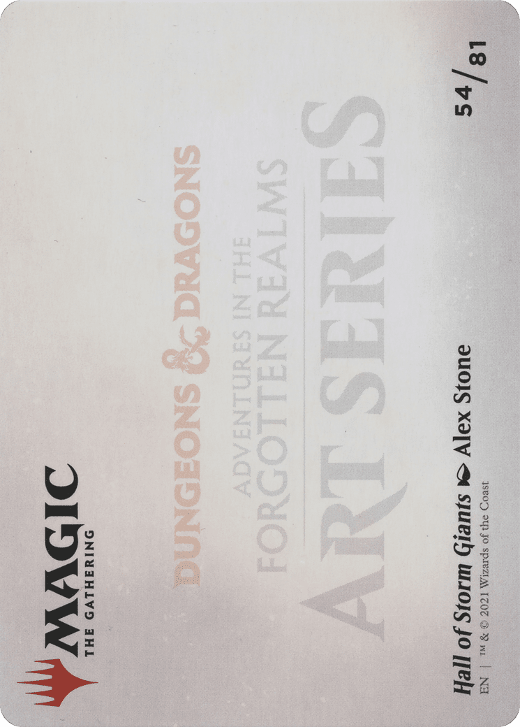 Hall of Storm Giants // Hall of Storm Giants (AAFR-054) - Adventures in the Forgotten Realms Art Series (Borderless) Foil