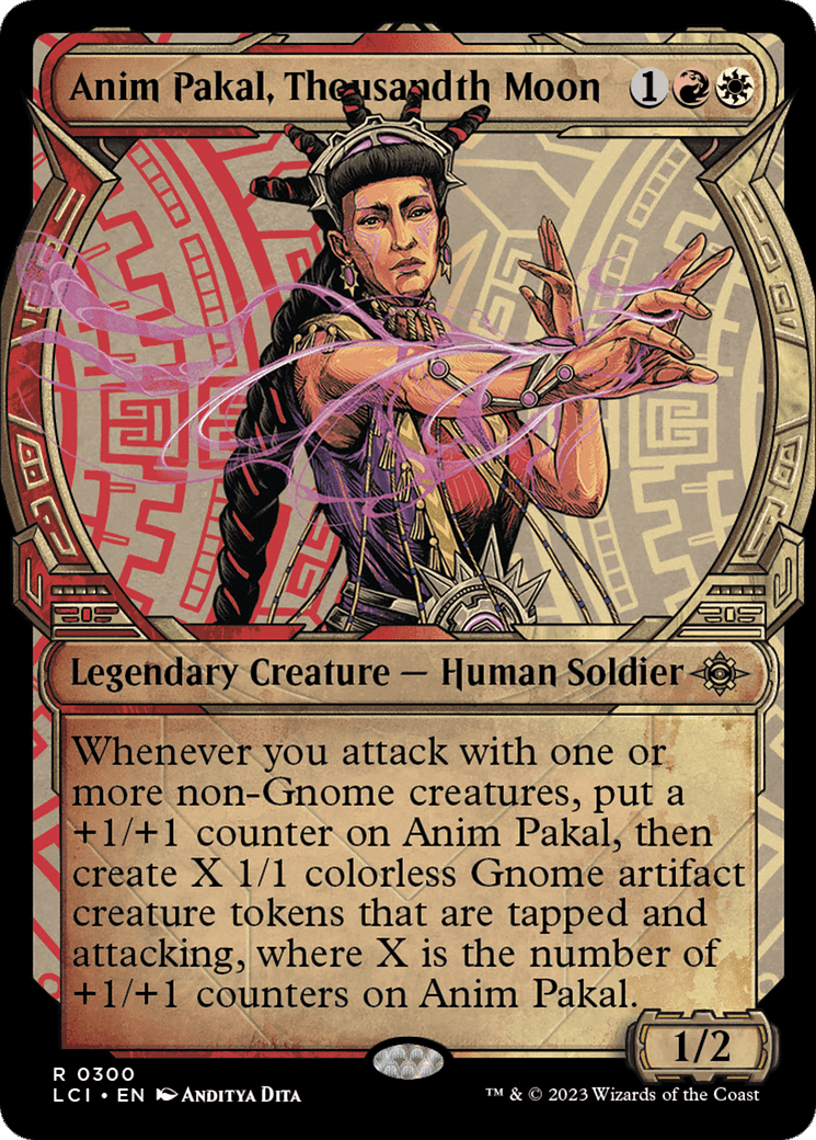 Anim Pakal, Thousandth Moon (Showcase) [The Lost Caverns of Ixalan] Foil