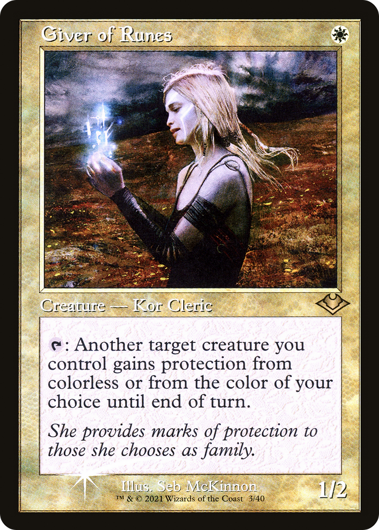 Giver of Runes (H1R-003) - Modern Horizons 1 Timeshifts Etched Foil