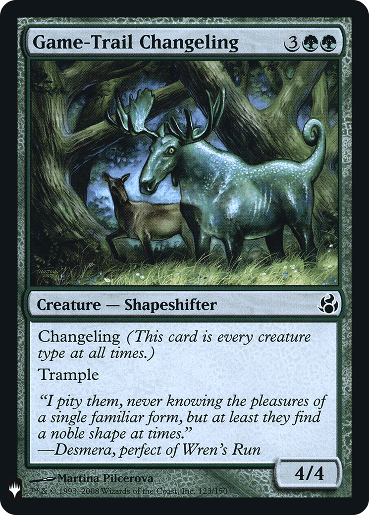 Game-Trail Changeling |  Foil (MOR-123) [The List]
