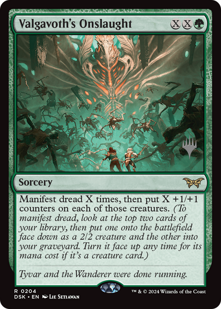 Valgavoth's Onslaught [Duskmourn: House of Horror Promos]