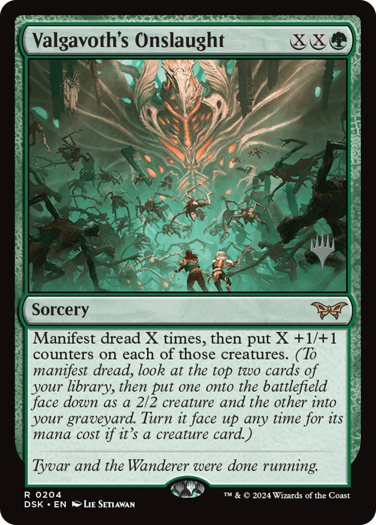 Valgavoth's Onslaught [Duskmourn: House of Horror Promos]