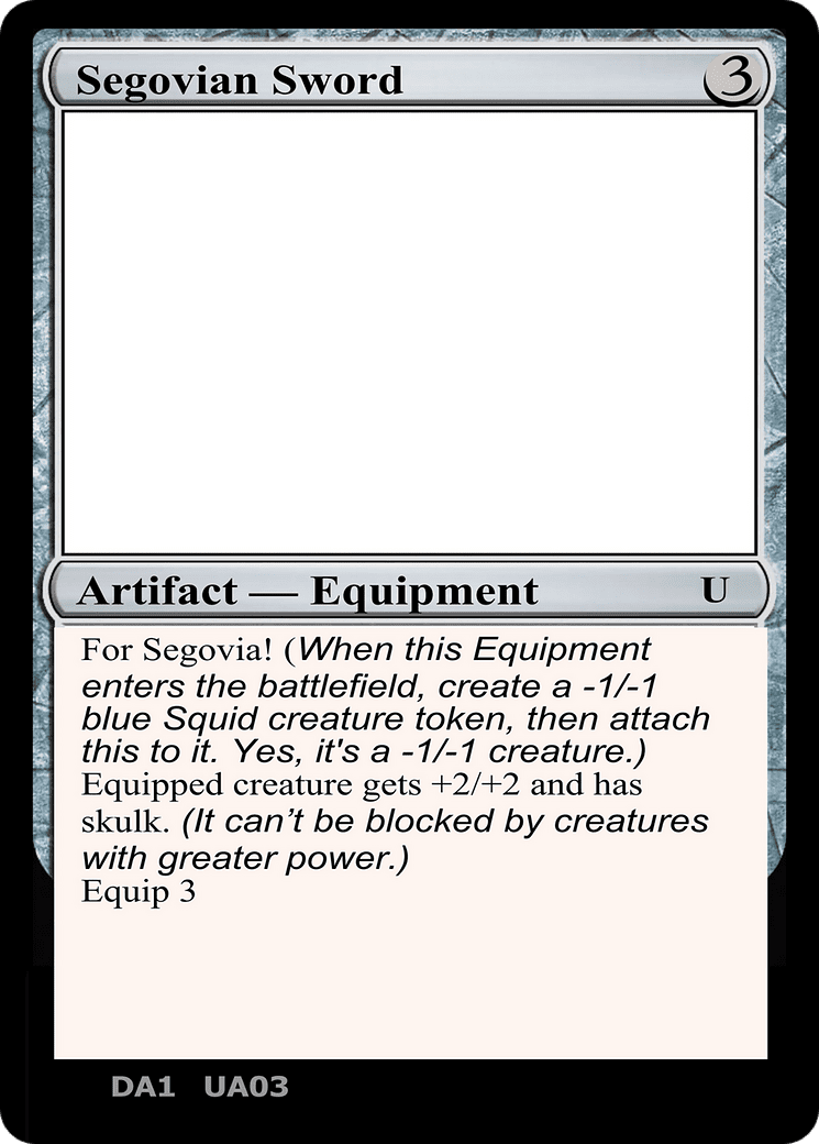 Segovian Sword [Unknown Event]
